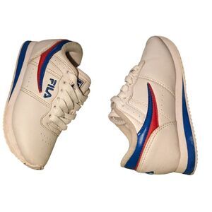 Fila red white and blue tennis shoes size 11 toddler‎